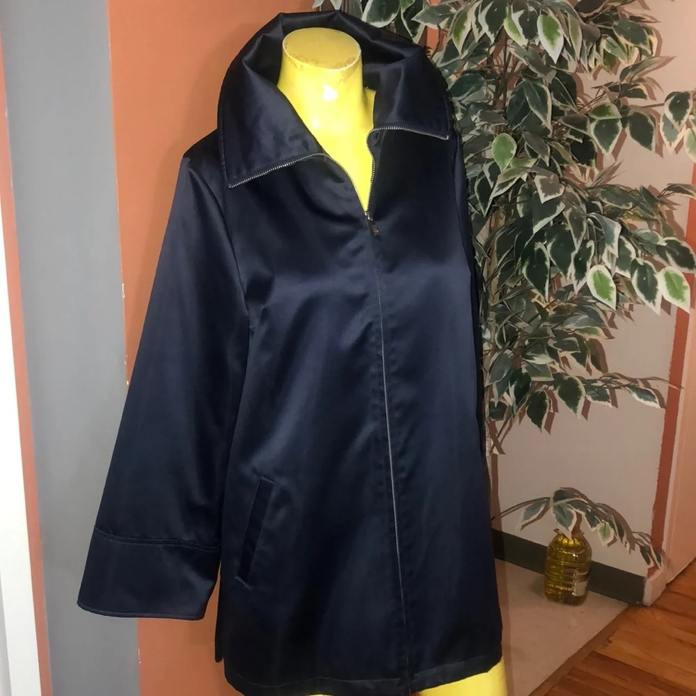 DENNIS BASSO NAVY JACKET SIZE S - Picture 1 of 9